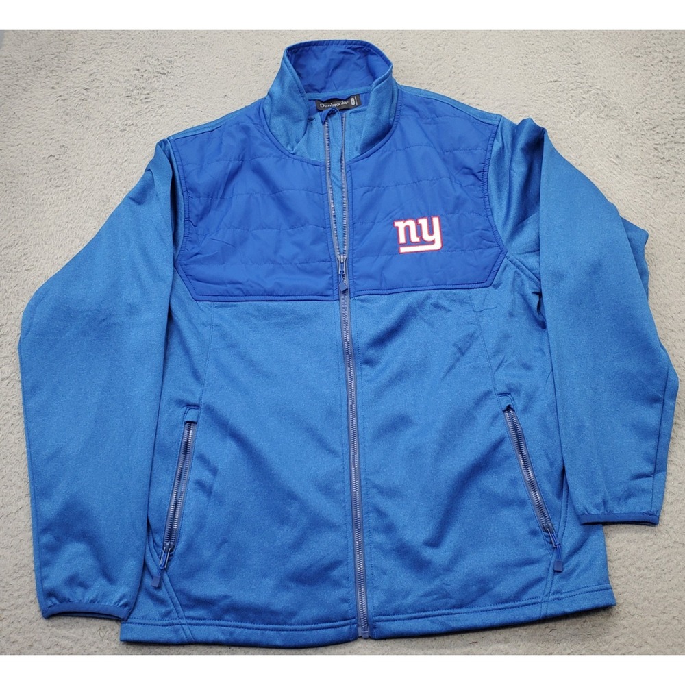 NFL New York Giants Dunbrooke Jacket Football Mens M‎ Blue Long Sleeve Full Zip